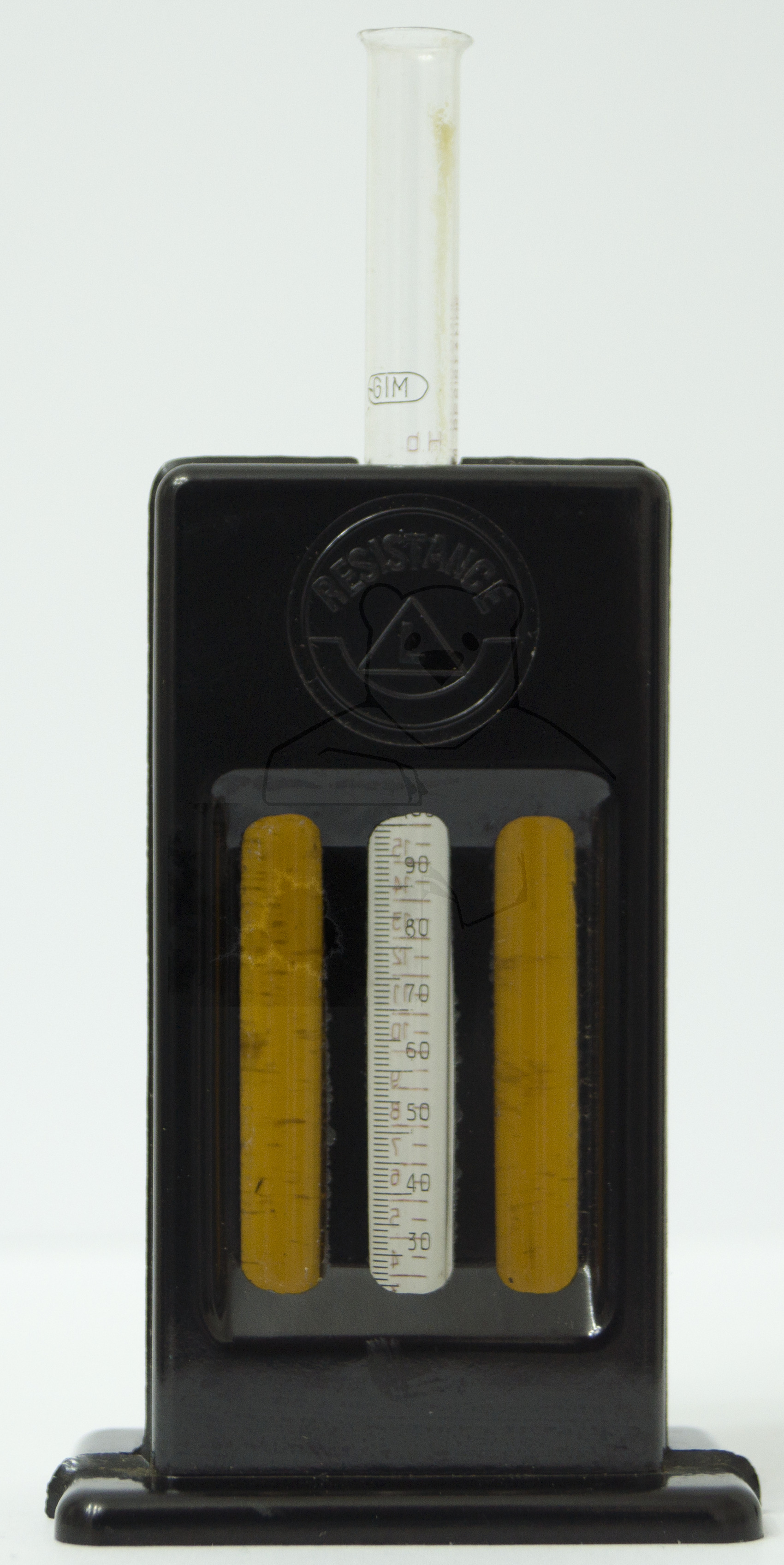 Farbstab-Haemometer, Gehäuse mit Meßröhrchen